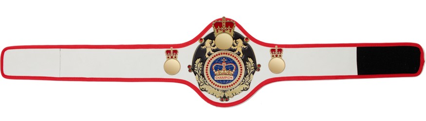 QUEENSBURY PRO LEATHER BLUE CHAMPION CROWN CHAMPIONSHIP BELT QUEEN/B/G/BLUGEM - AVAILABLE IN 10+ COLOURS